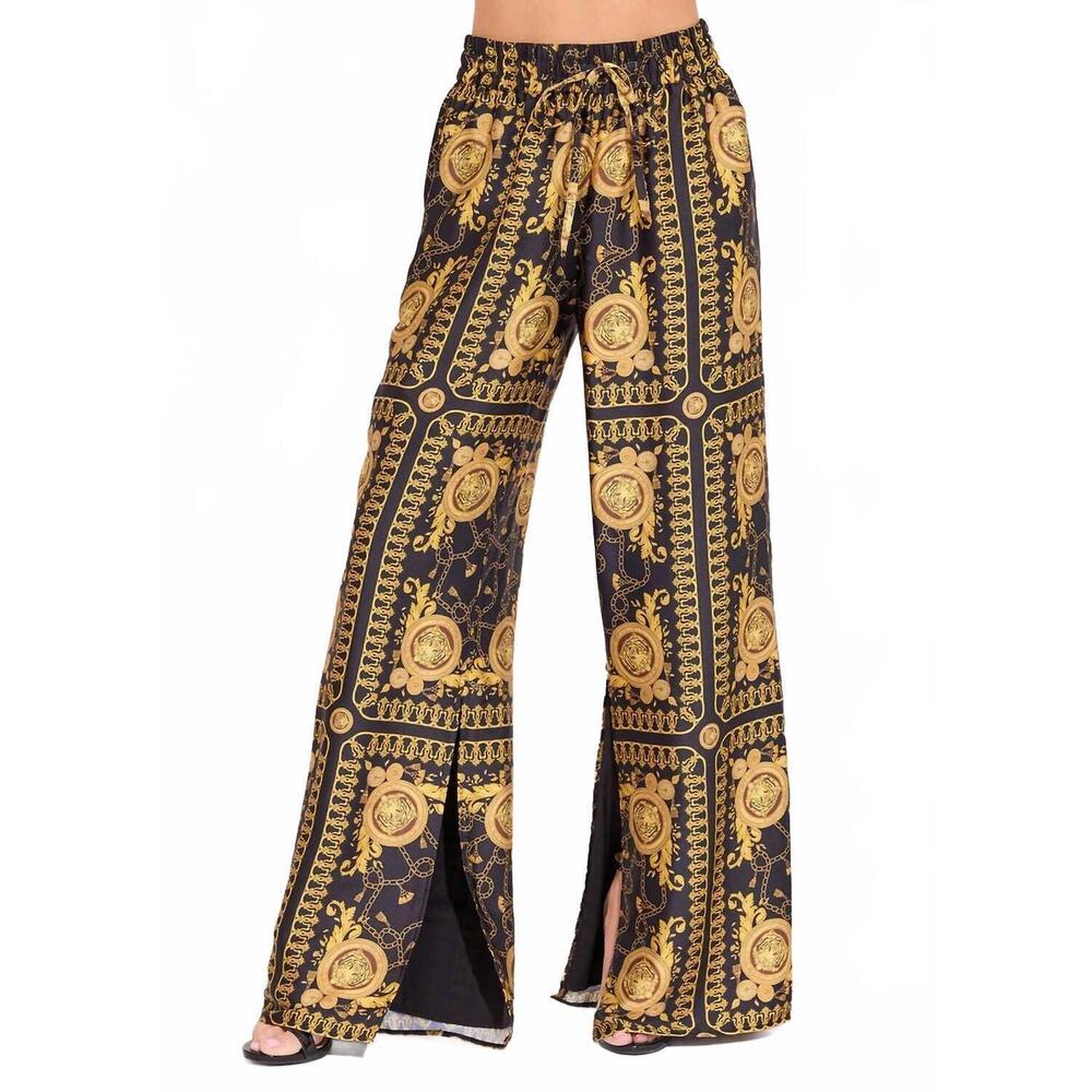 NEW ALDEN ADAIR penny wide-leg pants in donatello